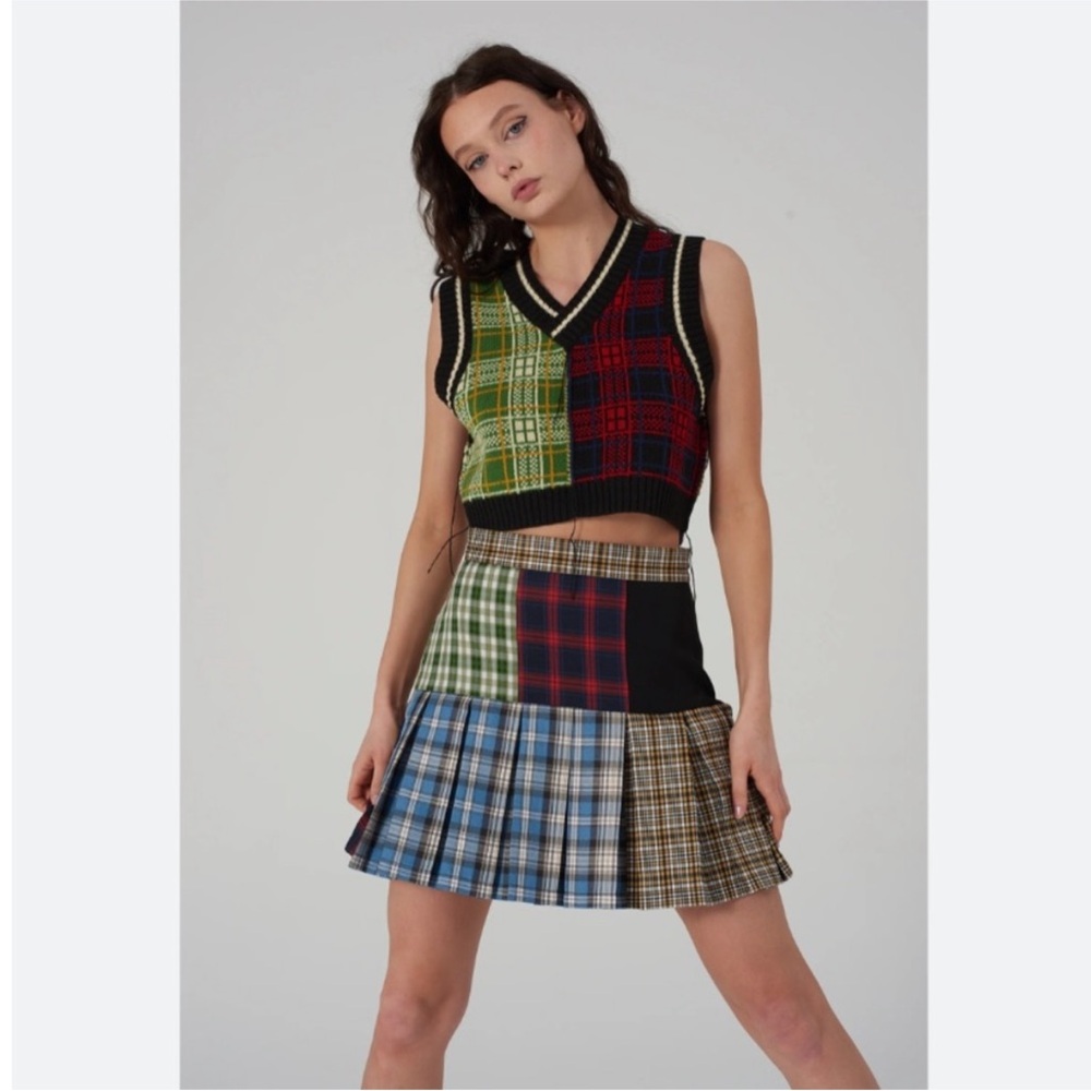 The Ragged Priest Multicolor Patchwork Skirt
